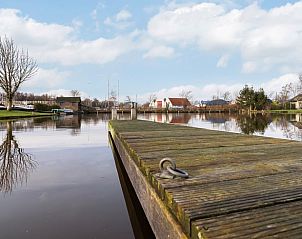 Steiger met uitzicht op de Friese meren bij Vakantiehuisje in Gaastmeer.