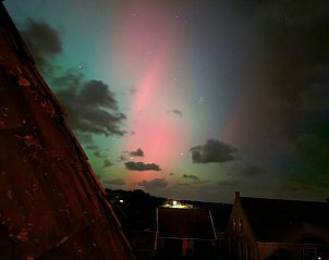 Noorderlicht boven Oosterend, Terschelling, vanuit De Groede
