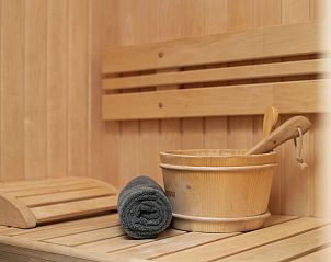 Plattegrond bovenverdieping van Waterpark Terherne, 8-persoons waterwoning, Sneekermeer, met slaapkamers.