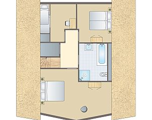 Unterkunft 120229 - Bungalow Sneekermeer - Waterpark Terherne | 4-6-persoons waterwoning - Buitenvaart 