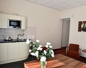 Keukenfaciliteiten in SuyderSee Hotel, vakantieappartement in Enkhuizen, IJsselmeerkust.