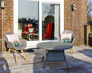 Vakantiehuis FR404 in Earnewld bij zonsondergang, gelegen in Princehof/Alde Feanen.