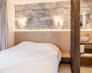 Slaapkamer in Vakantiehuis Natuurlijk de Veenhoop, De Veenhoop, met knusse inrichting en moderne voorzieningen in de Friese meren.