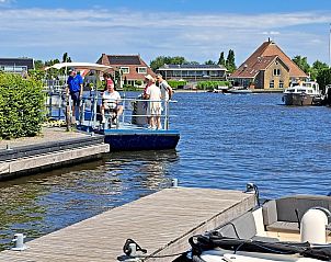 Jachthaven uitzicht nabij FR397 vakantiehuis, Grouw, Pikmeer, Friese meren.