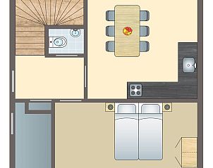 Unterkunft 1605194 - Bungalow Lauwersmeer - Esonstad | 6-persoons woning - Waterwoning | 6D3