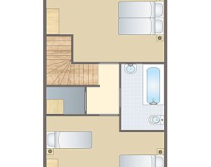 Verblijf 1605207 - Bungalow Lauwersmeer - Esonstad | 4-persoons maisonnette | 4B1
