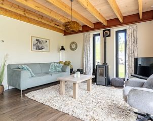 Gezellige zithoek in vakantiehuis Huisje in Spier, Midden Drenthe.