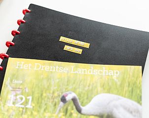 Informatieve map over Drentse landschap in Huisje in Spier.