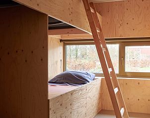 Knusse slaapkamer met stapelbed in Vakantiehuis in Spier, ideaal voor gezinnen in Midden Drenthe.