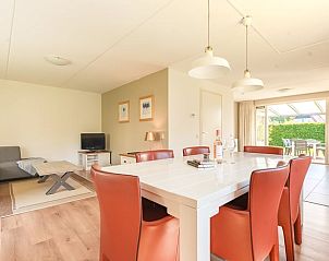 Cozy living room of Holiday home in Schoonloo, Central Drenthe, with modern furnishings and comfortable seating area.