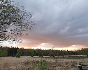 Beautiful sunset near Cottage in Schoonloo, vacation home in Central Drenthe.