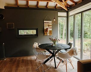 Dining area in Cottage in Gasselte, vacation accommodation overlooking nature in Drenthe.
