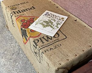 Detail van rustieke inrichting in Huisje in Mantinge, vakantiehuis in Midden Drenthe, Drenthe.