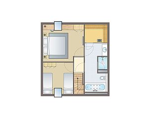 Heller Innenraum mit Zugang zur Terrasse im Hof van Saksen 6-Bett-Bauernhaus 6L in Drenthe.