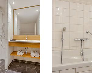 Slaapkamer met werkhoek in Hof van Saksen 4-persoons boerderij 4CE, Nooitgedacht, Drenthe voor productief verblijf.