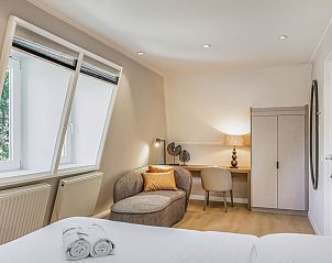 Plattegrond begane grond van Hof van Saksen 4-persoons boerderij 4CE, Nooitgedacht, Drenthe met terras.