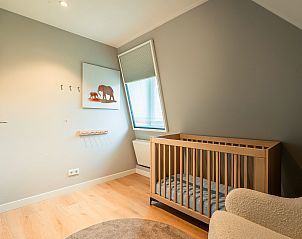 Plattegrond van de bovenverdieping van Hof van Saksen 4CEK, Nooitgedacht, Midden Drenthe. Ruime kinderboerderij bungalow.