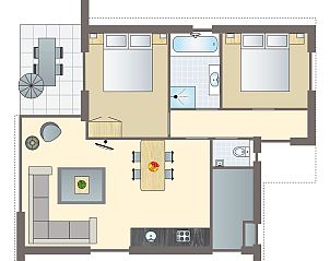 Verblijf 173273 - Bungalow Midden Drenthe - Hof van Saksen | 4-persoons bungalow | 4B