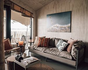 Stijlvolle binnenruimte van Vakantiehuis in Odoorn, Midden Drenthe, met moderne inrichting en comfortabele zitplekken.