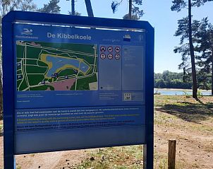 Plattegrond van recreatiegebied De Kibbelkoele, dicht bij Vakantiehuisje in Wezup, Drenthe.