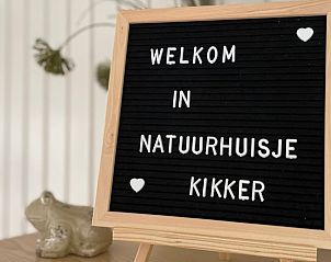 Welkom bord in Huisje in Een, vakantieaccommodatie in Drenthe.