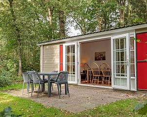 Chalet LU6 in Borger, Drenthe met terras in bosrijke omgeving.