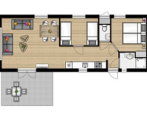 Verblijf 181152 - Vakantiewoning Noord Drenthe - «Chalet» LU4