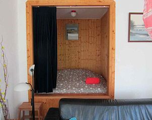 Knusse slaaphoek in DG576 vakantiehuis in Schipborg, Drenthe.