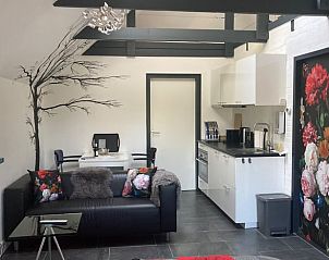 Moderne keuken in Huisje in Assen, vakantiehuis in Drenthe met stijlvolle inrichting en comfort.