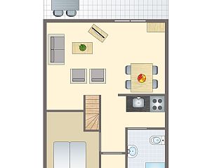 Guest house 182927 • Bungalow Noord Drenthe • Het Land van Bartje | 4-persoons bungalow | 4B1 