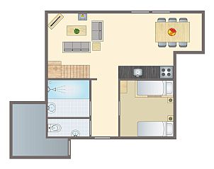 Guest house 182938 • Bungalow Noord Drenthe • Het Land van Bartje | 6-persoons landhuis | 6D2 
