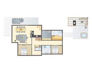Verblijf 182950 • Bungalow Noord Drenthe • Het Land van Bartje | 8-persoons wellnessbungalow - Breed to 