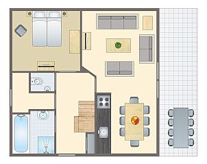 Guest house 182957 - Bungalow Noord Drenthe - Het Land van Bartje | 8-persoons boerderij | 8EL