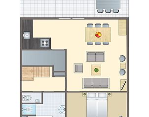 Unterkunft 182974 - Bungalow Noord Drenthe - Het Land van Bartje | 6-persoons kinderhoevewoning | 6DLK