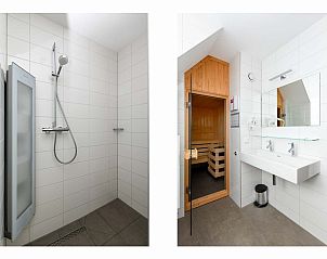 Douche en sauna in Vrijstaande woning in AALDEN in Drenthe.