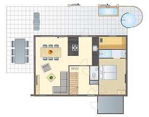 Unterkunft 190437 - Bungalow Zuidoost Drenthe - PUUR Exloo | 6-persoons wellness vakantiehuis | 6ELW