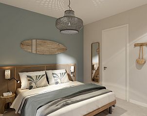 Sfeervolle slaapkamer in de Vrijstaande woning in Sandur, Emmen, Drenthe. Ontspannen verblijf in een modern vakantiehuis in Zuidoost Drenthe.