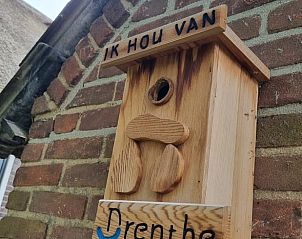 Uniek vogelhuisje bij Huisje in Emmen, vakantiehuis in Drenthe met liefde voor de regio.