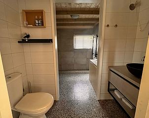 Ruime badkamer van Vakantiehuis in Dalen, Zuidoost Drenthe, met luxe voorzieningen en natuurlijke lichtinval.