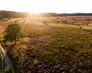 Adembenemend heidelandschap bij zonsondergang in de buurt van Huisje in Valthe, vakantieaccommodatie in Zuidoost Drenthe.