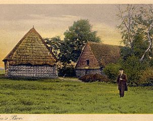 Historische ansichtkaart van Vakantiehuis in Nieuw-Schoonebeek, Drenthe.