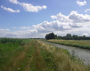 Landschap met kanaal in de buurt van Vakantiehuis in Nieuw-Schoonebeek, Zuidoost Drenthe.