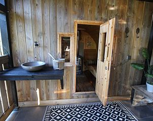 Authentieke sauna in Vakantiehuis in Erica, vakantiehuis in Zuidoost Drenthe, Drenthe.