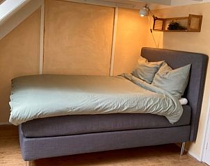 Knusse slaapkamer in vakantiehuis Klijndijk, Zuidoost Drenthe, met comfortabel tweepersoonsbed.