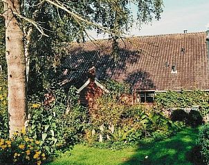 Schaduwrijke tuin met bomen bij Vakantiehuis in Odoornerveen, ideaal voor rustzoekers, Zuidoost Drenthe, Drenthe.