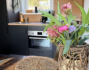 Modern kitchen in Holiday cottage in Doldersum, Drenthe with stylish decor.