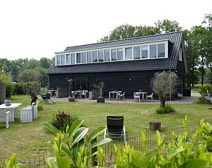Huisje in Ruinen, a charming cottage in Southwest Drenthe, offers a beautiful view of the green garden and surroundings.