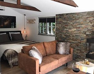 Comfortabele zithoek in Huisje in Echten, knus vakantiehuis in Drenthe.