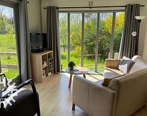 Luchtfoto van DG469 vakantiehuis in Dwingeloo te midden van Drentse natuur.