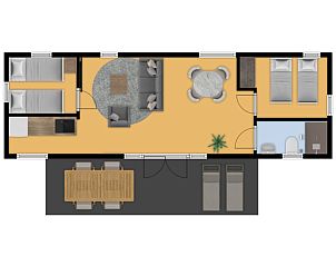 Guest house 201211 - Fixed travel trailer Zuidwest Drenthe - Chalet Capella